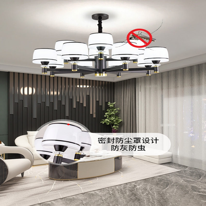 TCL客厅吊灯具现代简约大气轻奢客厅主灯年 组合全屋套餐(ZEm)