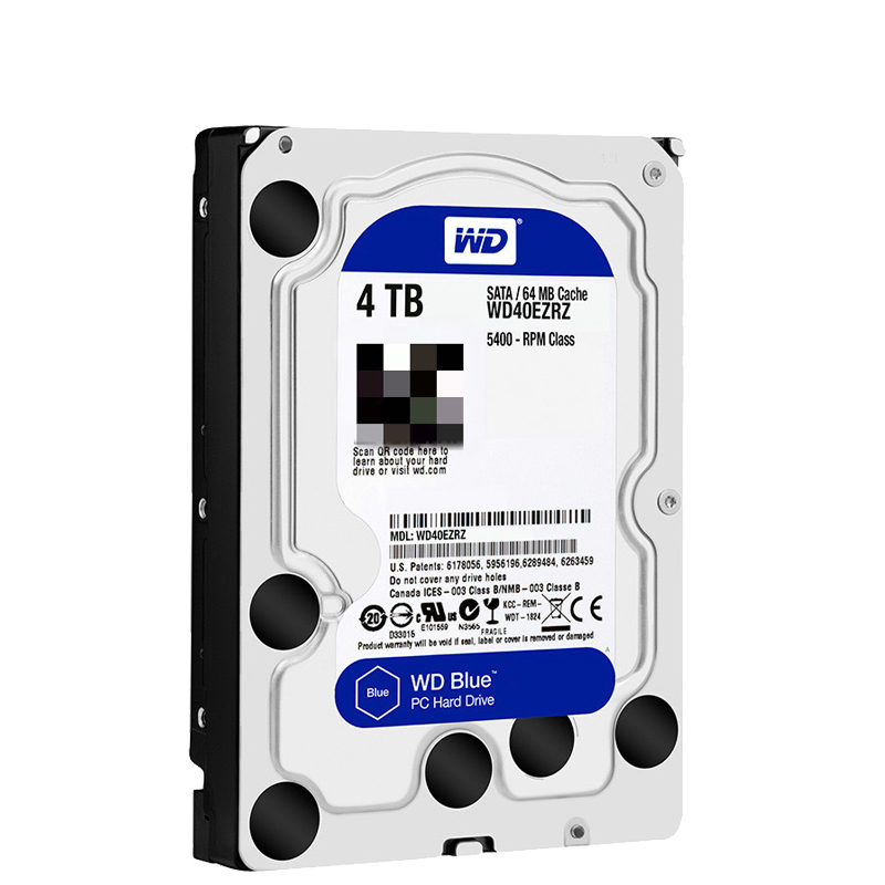 西部数据(WESTERN DIGITAL)蓝盘 4TB 5400转 64M 台式组装机电脑机械硬盘