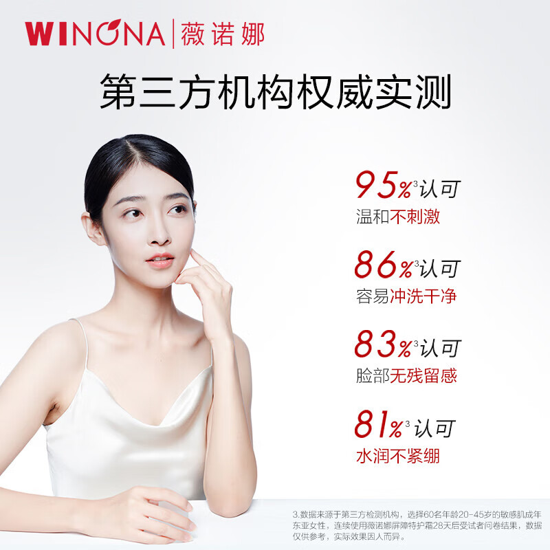 薇诺娜(WINONA) 屏障舒缓洁面乳 80g高清大图