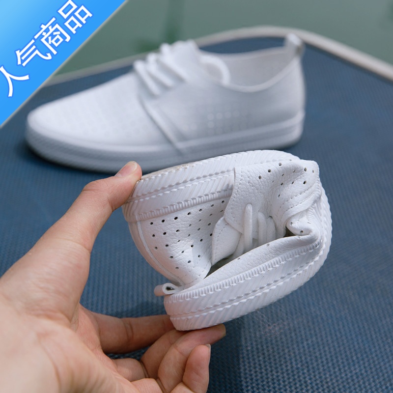 SUNTEK夏款新款镂空软底透气小白鞋女鞋春款百搭白鞋2023年春季薄款板鞋高清大图