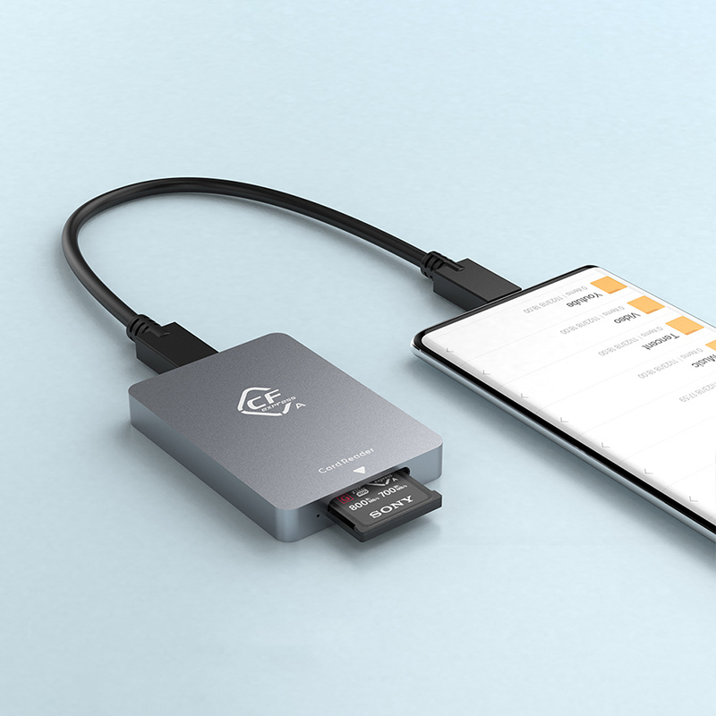 久宇 CFexpress TypeA B高速读卡器USB3.1读取XQD内存卡索尼A7S3/Z6/7佳能R5手机电脑通用