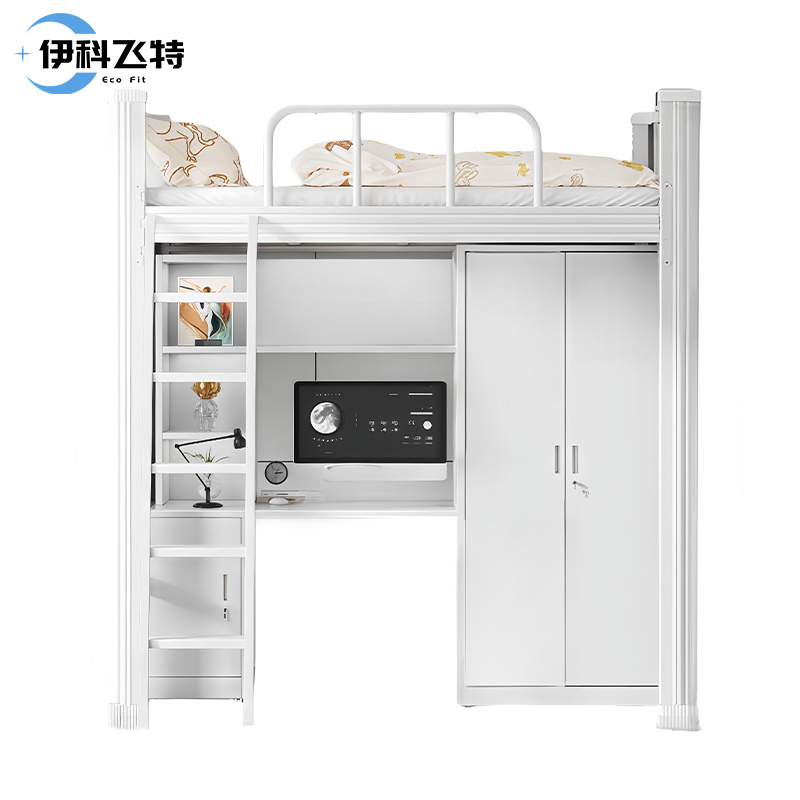 伊科飞特钢制上下床2000*1200*2100mm+柜子套高清大图