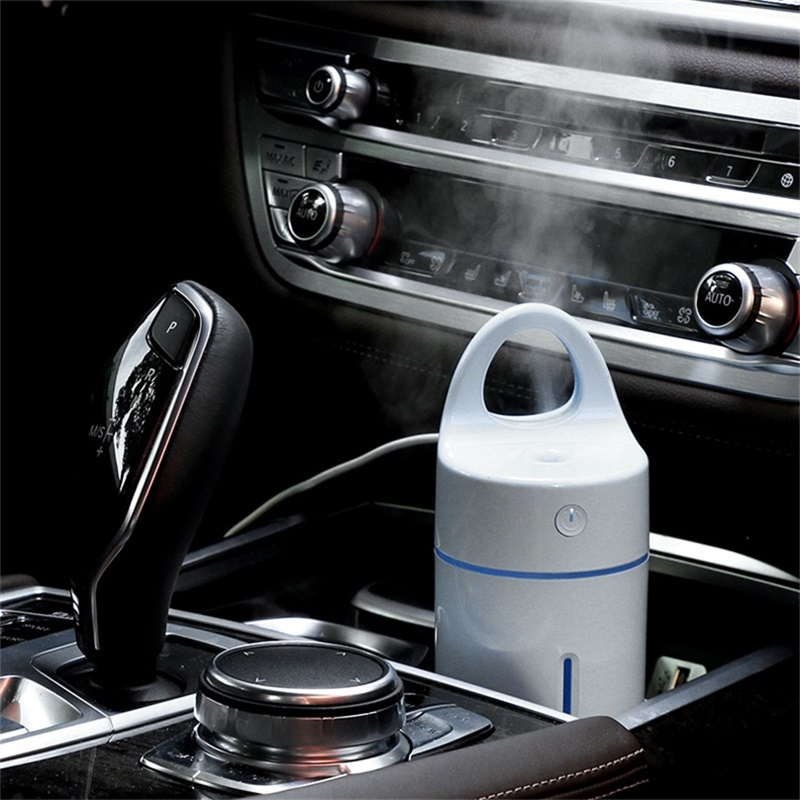 ESCASE 空气加湿器 ES-HF-03 微喷雾 静音迷你 七彩夜灯 办公室卧室车载USB 智能杯补水器补水仪 粉色