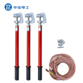 中宝电工 室内 平口高压接地线 接地棒 接地软铜线 铜环氧树脂 10kv 3 10KV 3*1+5米 25mm²线+1m