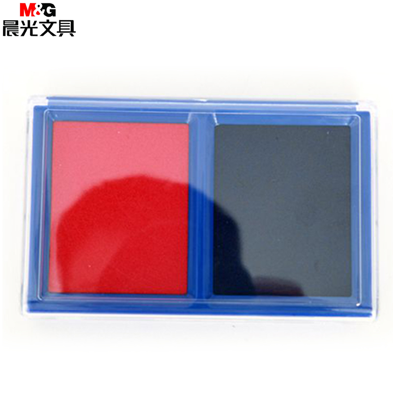 晨光 红蓝双色印台 AYZ97514
