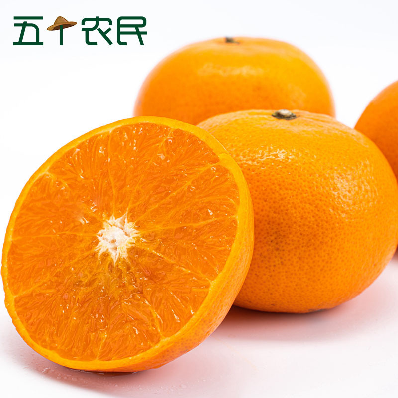 [五个农民]精选福建茂谷柑礼盒4.5斤净重 新鲜柑橘水果橘子