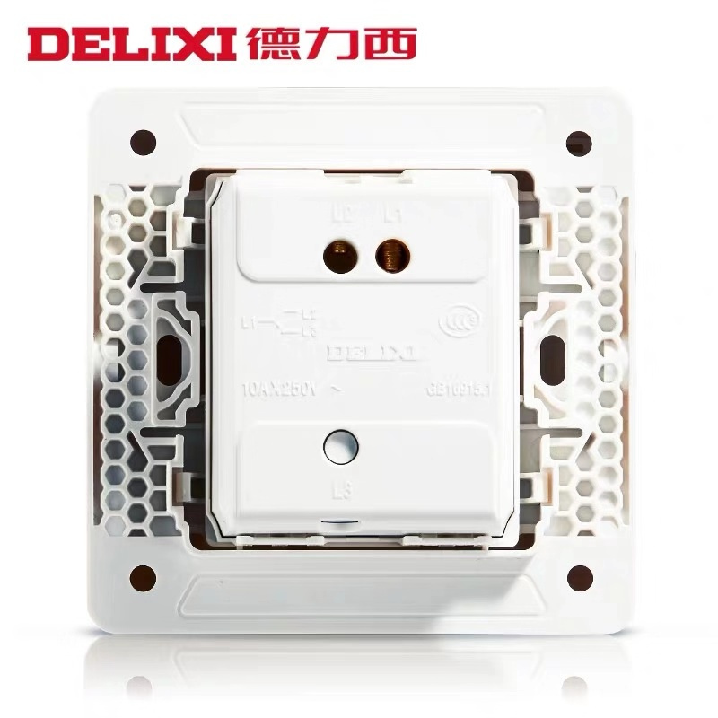 德力西 一位门铃开关 CD217-HA86大板白色