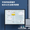 得力 旗舰系列H型支架式玻璃白板 120*90cm H型磁性钢化玻璃带架子白板办公会议写字板黑板8738
