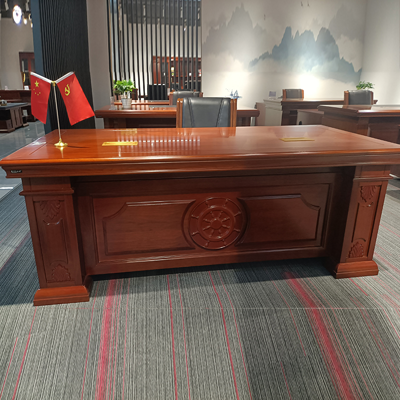 优百丽 LK-LT1878-3 现代中式油漆班台 办公台 大班台 小班台 可定制