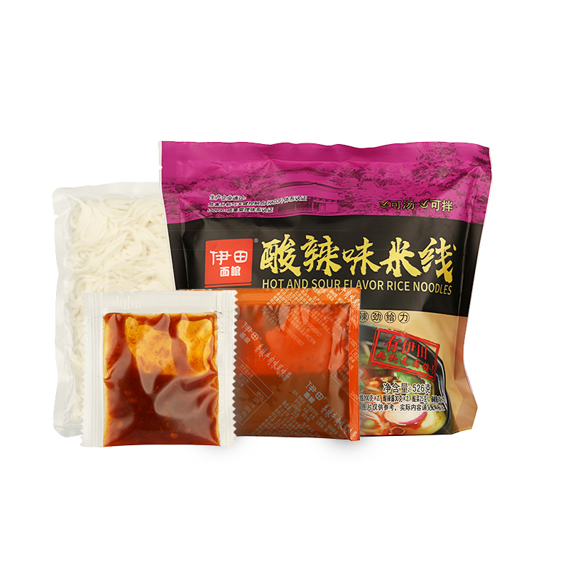 伊田面馆 米线 酸辣风味米粉米线 速食方便食品526g*3袋