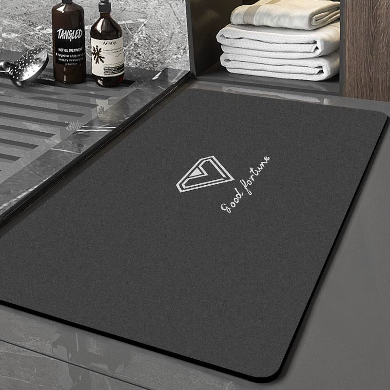 浴室吸水地垫软卫生间门口防滑脚垫速干洗手间地毯垫子轻奢 40*60cm超值体验装 简约-E