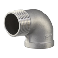 鸣固 精铸不锈钢90度内外丝弯头304材1.2寸/DN32/11/4KW4261