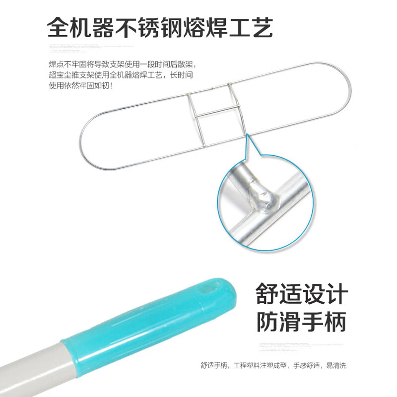 工霸(GONGBA)平板拖把 尘推排拖拖布标准款高清大图
