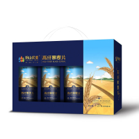 阴山优麦 高纤黑麦片1.2kg礼盒 膳食纤维冲饮冲调早餐代餐免煮即食燕麦片