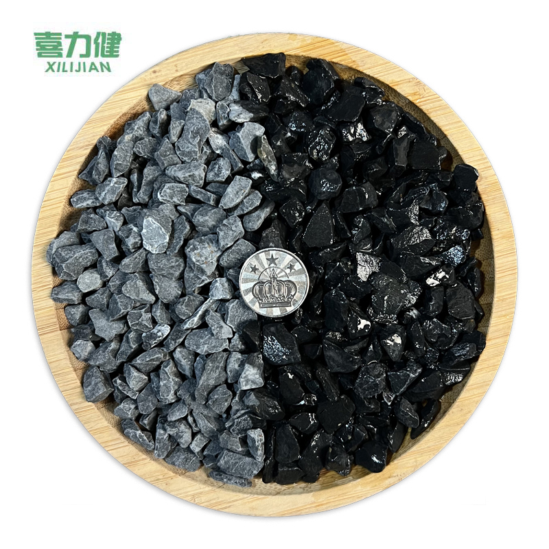 喜力健 水洗黑色砾石 2*4CM-黑灰色 袋高清大图