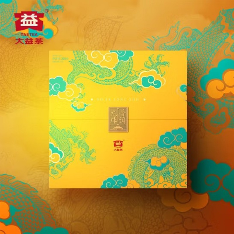 大益-f 普洱茶 龙珠普洱生茶礼盒 8g * 25颗