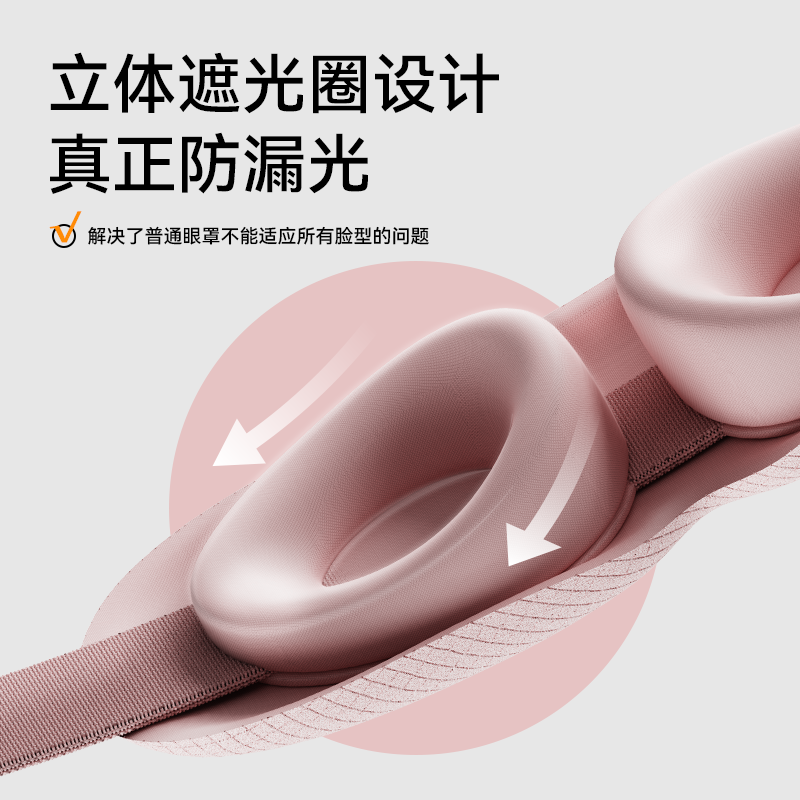 睡洞EVERYTHINKN 柔光眼罩Ve2紫色高清大图