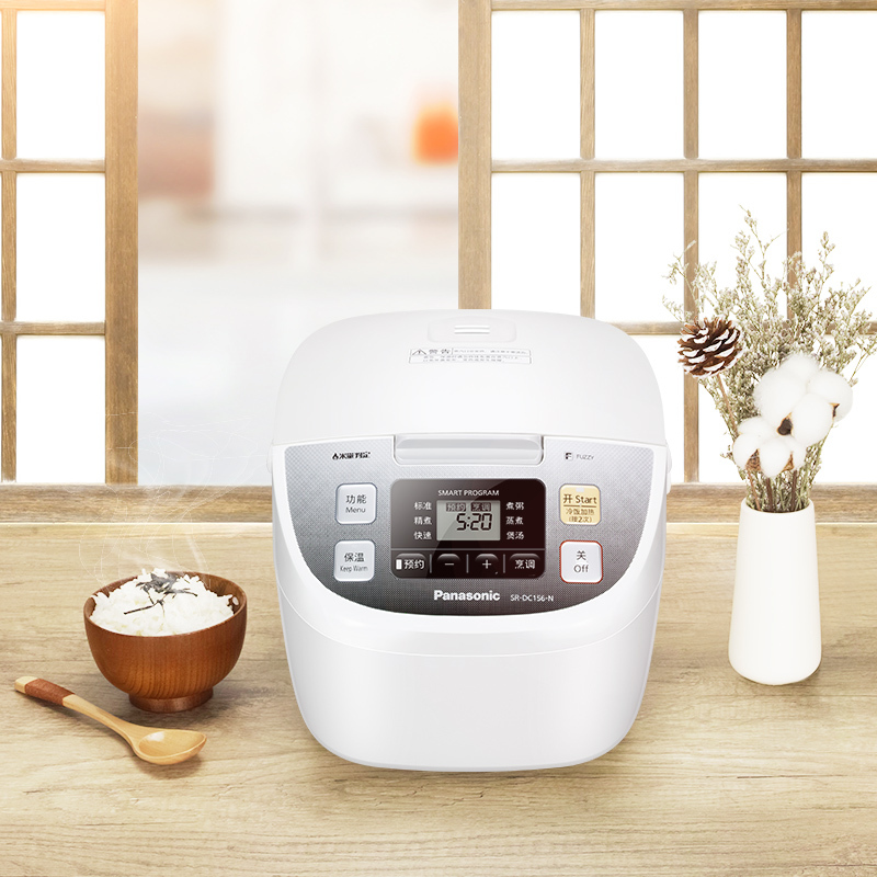 松下电饭煲家用多功能4L可预约1-6人备长炭内胆电饭锅SR-DC156