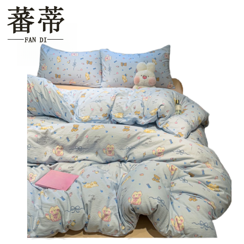蕃蒂四件套床笠款1.8米床套高清大图