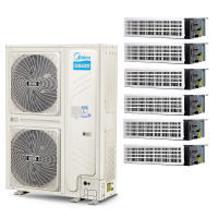 美的中央空调（Midea）8匹 一拖多 全直流变频多联机 风管式小多联机厨房空调MDS-H224WS(E1)一拖六