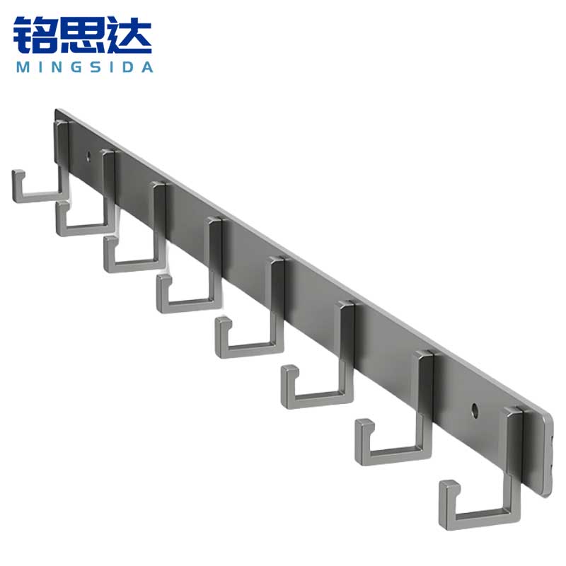 铭思达挂衣钩枪灰色8钩个高清大图
