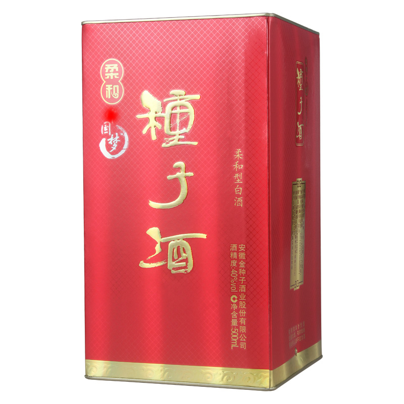 金种子 柔和 40度 500ml 盒装 浓香型 白酒