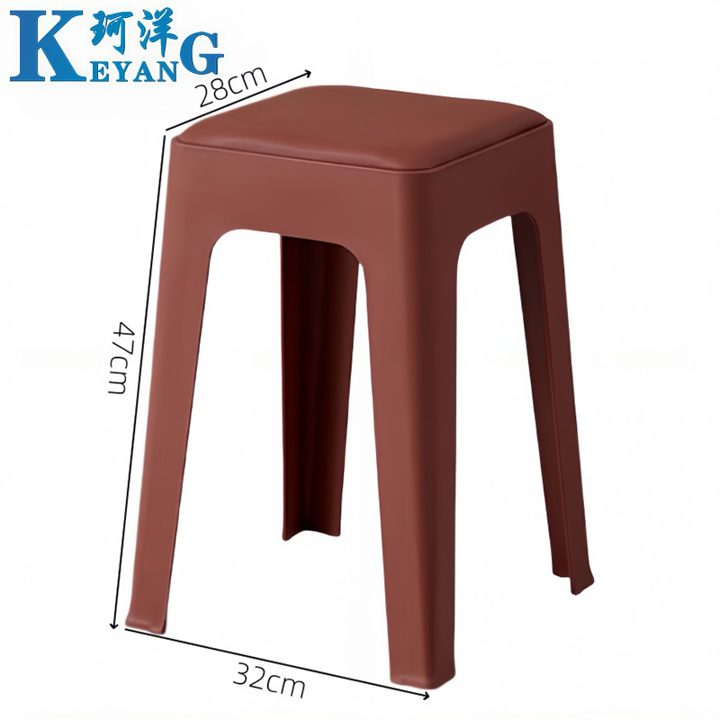 珂洋 塑料凳 软包(红色) 个高清大图