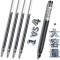 得力(deli)A566中性笔0.5mm12支/盒 签字笔 水笔 考试笔 水性笔 碳素笔 学生办公商务用笔