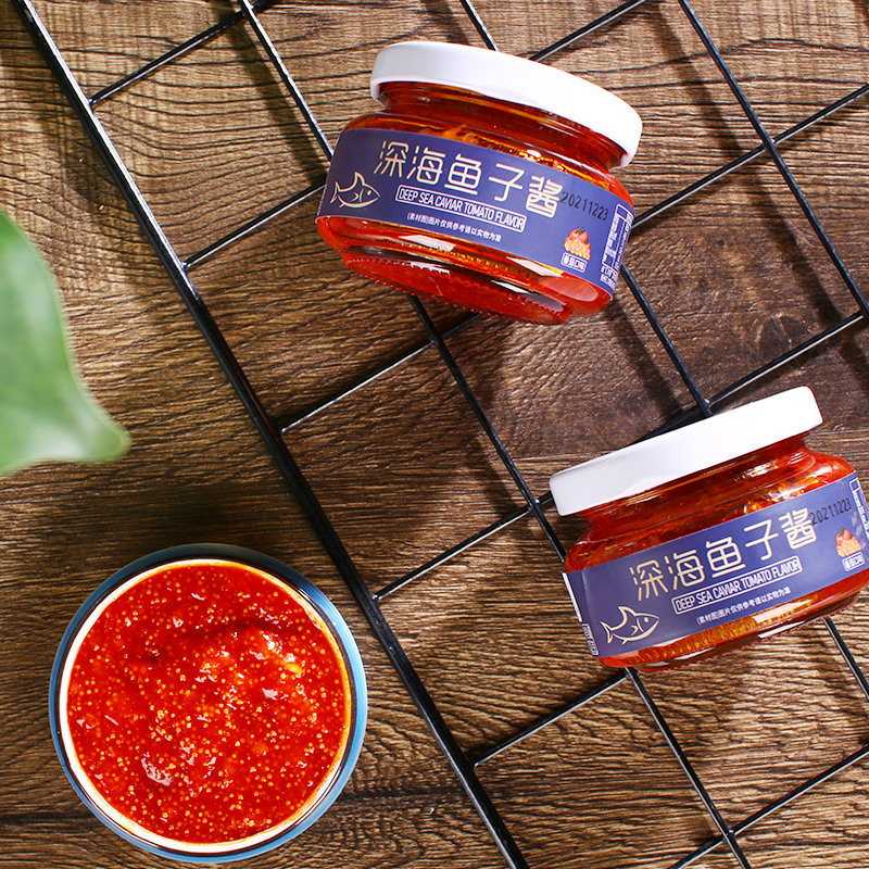 新鲜鱼子酱102g即食日本寿司料理专用材料食材飞鱼籽红蟹籽批发高清大图