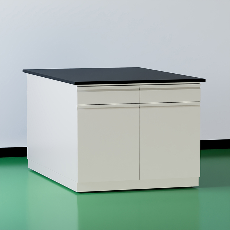 臻远 ZY5052705 实验台实验室 工作台实验桌操作台 全钢暖白1米中央台高清大图