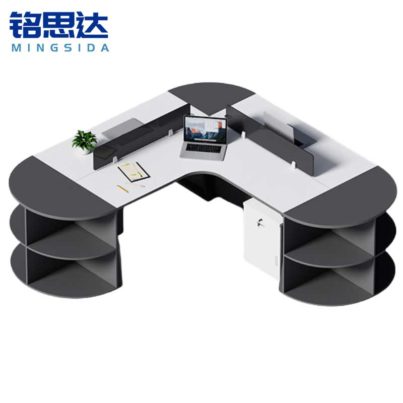 铭思达屏风工位三人位含柜套