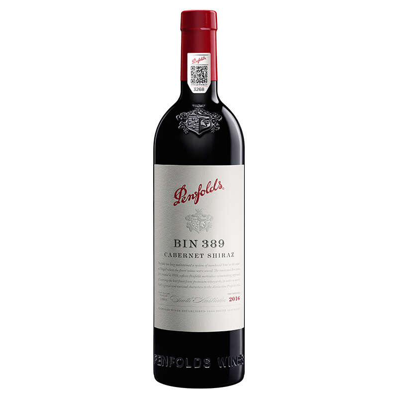 澳洲原瓶进口 penfolds奔富BIN389赤霞珠设拉子 干红葡萄酒750ml 单瓶