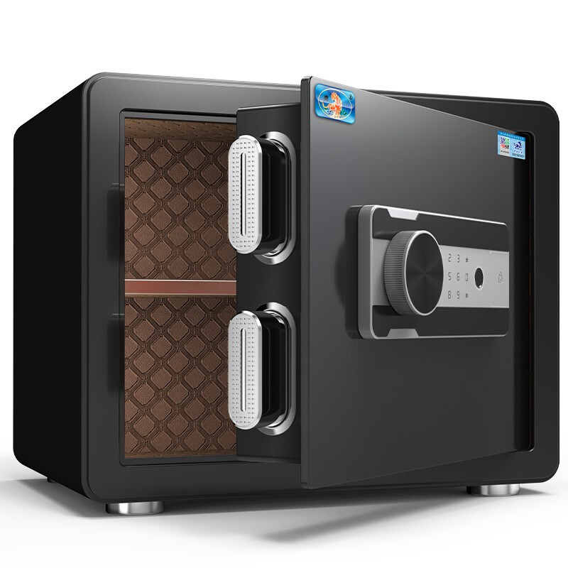 虎牌保险柜家用小型密码柜指纹wifi连接全钢防盗办公保险箱 可固定入