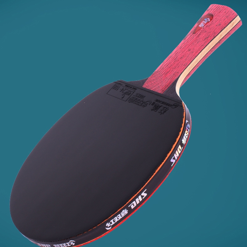 红双喜乒乓球拍兵乓球拍专业级狂飙长柄短柄单拍成品拍