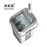 海亚森洗脱一体平板拖把 大号免手洗拖把 刮刮乐 1套=1拖桶+1拖杆+2个原装拖布 TK-2024