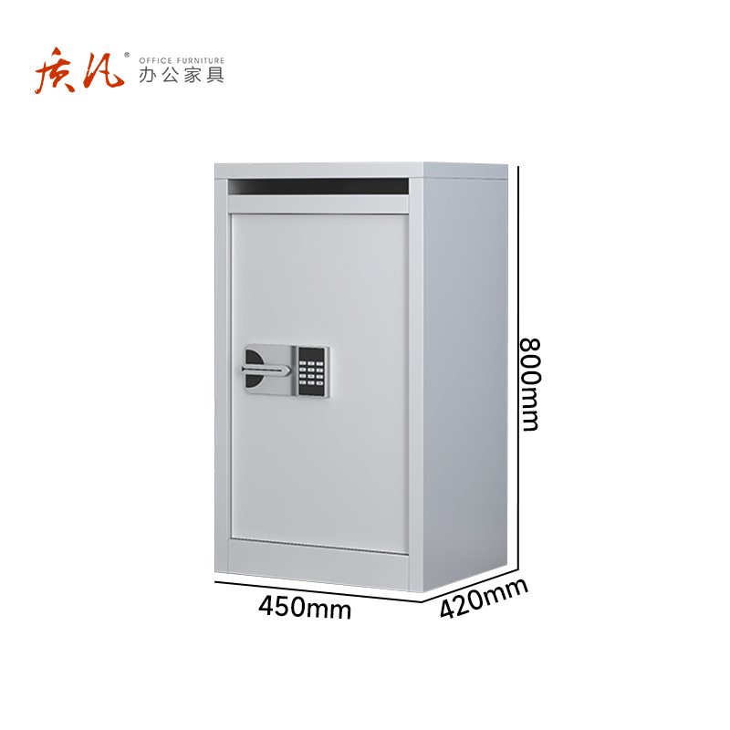 苏宁 质凡 办公家具 办公文件待销柜单节国保密码锁(内置帆布袋)/ZF-BMG113/450*420*800mm高清大图