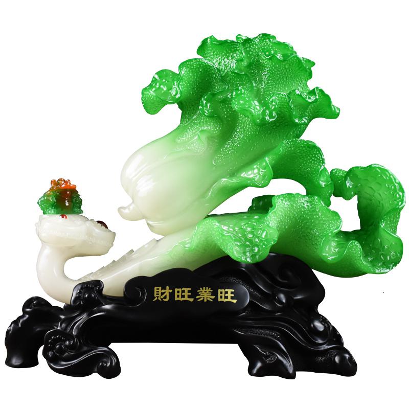 美帮汇玉白菜摆件客厅酒柜店铺吧台物装饰家居饰品开业礼品高清大图
