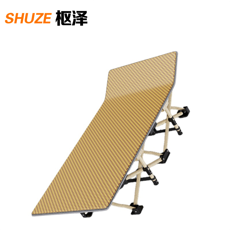 枢泽 折叠收纳床 190cm圆管灰色+单层藤席 张高清大图