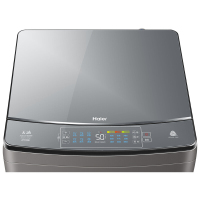 海尔（Haier) 12公斤直驱变频 天沐系列 顶开式 家用全自动波轮洗衣机 XQS120-BZ866 双动力防缠绕