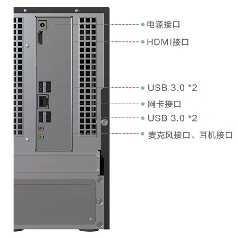 联想(Lenovo)来酷Lecoo 8升台式机电脑主机+23.8英寸显示器 (N5095 8G 256GSSD 集显)官方标配高清大图