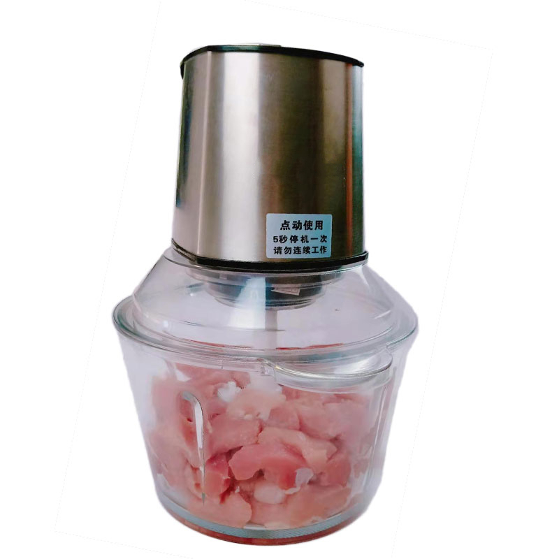 绞肉机法耐(FANAI)家用电动多功能不锈钢切菜辣椒机粉碎机打肉馅搅拌机料理机 2升全方钢加多一套刀片