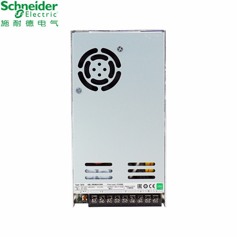 施耐德 平板开关电源 单相AC/DC 手动切换 输出24V 10A 240W PFC;ABL1RPM24100