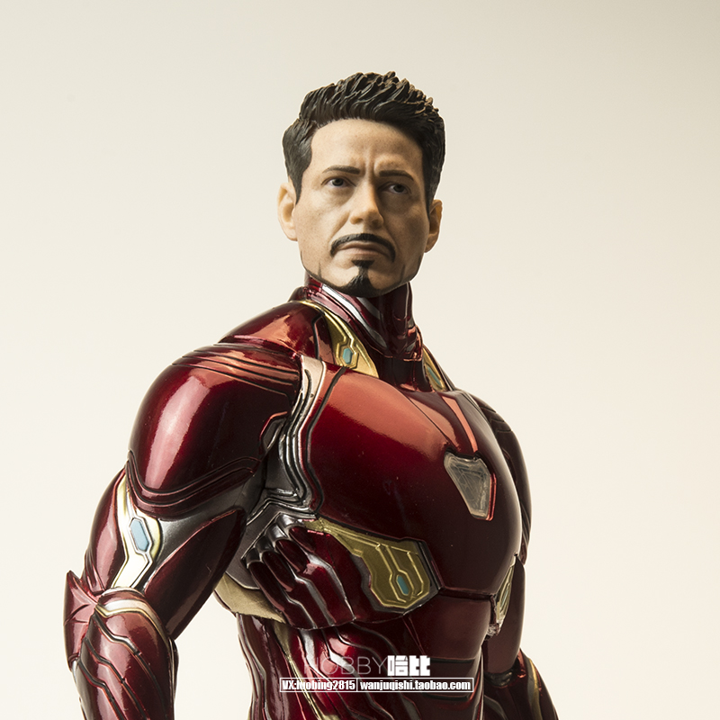 漫威真人版复仇者联盟1:6钢铁侠mk50静态手办模型摆件配真人头 真人奇异博士 整体高29-34厘米高清大图