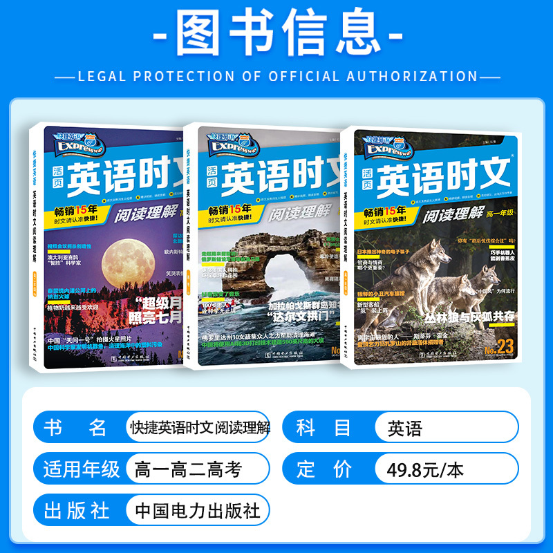 [高二25期]英语时文阅读理解 高中通用 [正版]24期+25期 快捷英语高中时文阅读理解2024高考高一高二高考活页英