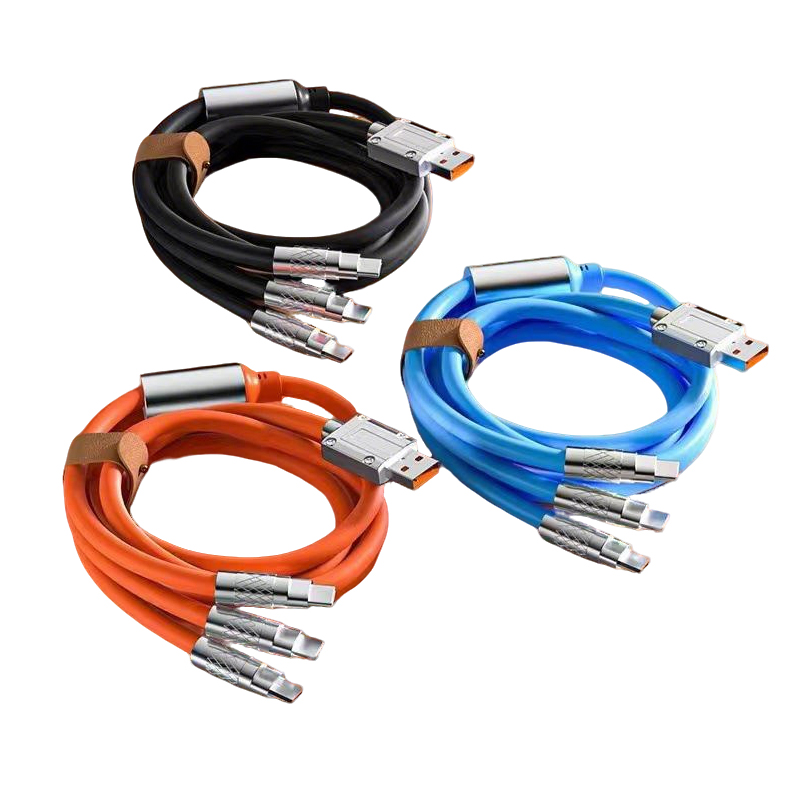 皖亭 WT-SM-7601 机客快充一拖三数据线 1.2m(单位:条)颜色随机发货