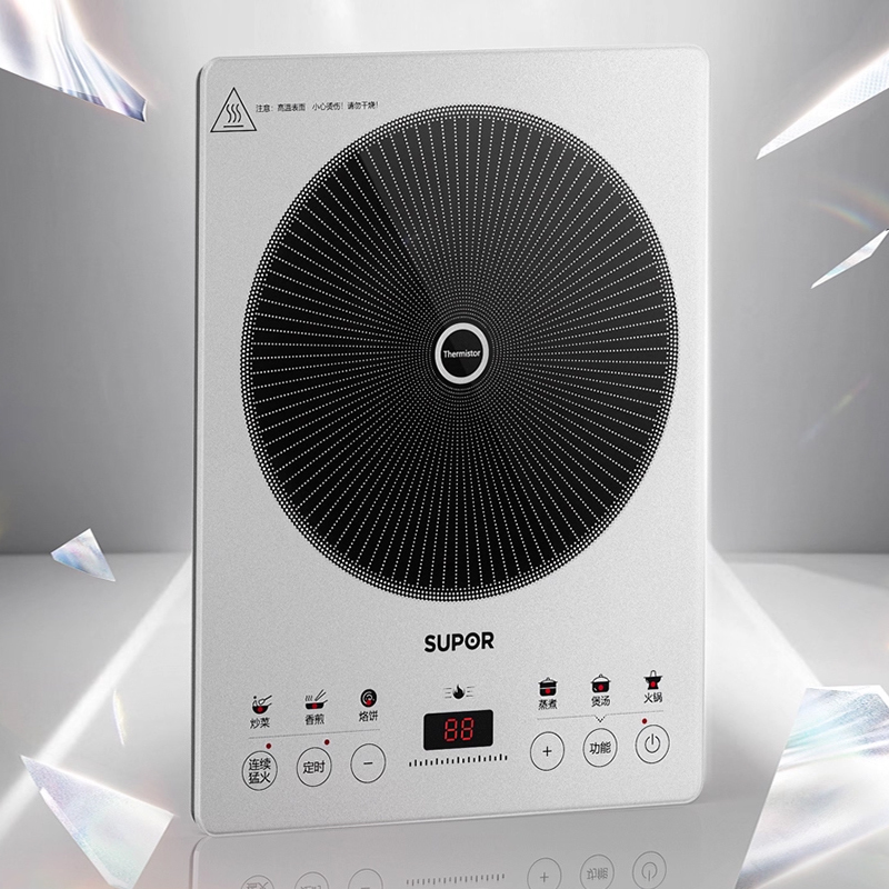 苏泊尔(SUPOR)风火轮系列电磁炉家用连续猛火电磁灶火锅电炉一体炫彩微晶加大面板电火灶C22-IA868D高清大图