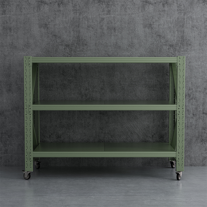 臻远 ZYJJ-HJ-077 可移动货架库房置物架带轮重型货架三层后背无网2000*700*1600mm/500kg高清大图