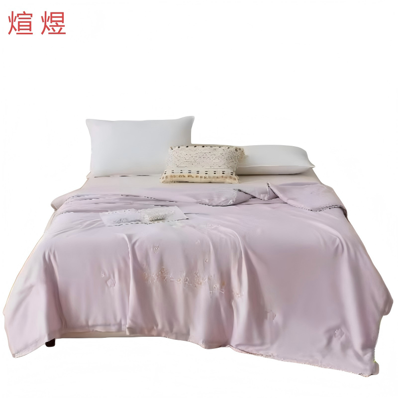 煊煜 全棉绣花夏凉被 200*230cm 条高清大图