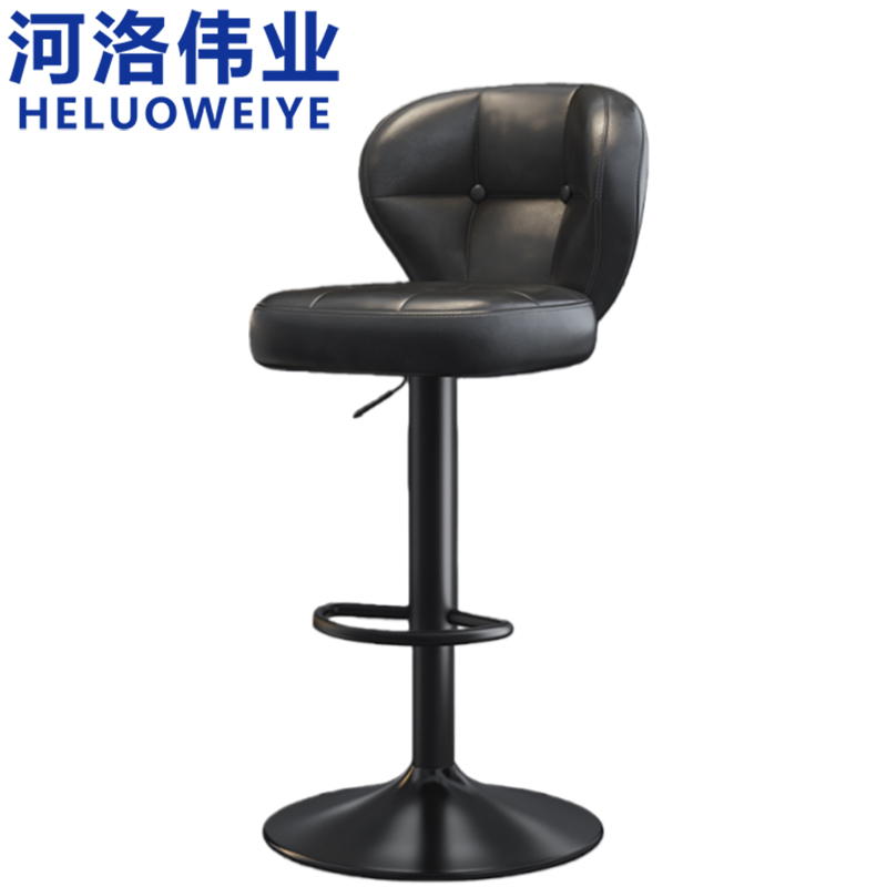 河洛伟业 吧台椅 皮质 把高清大图