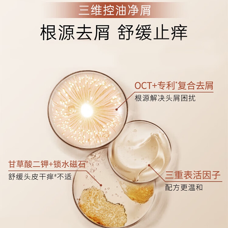 滋源茶籽控油去屑洗发水400ml高清大图